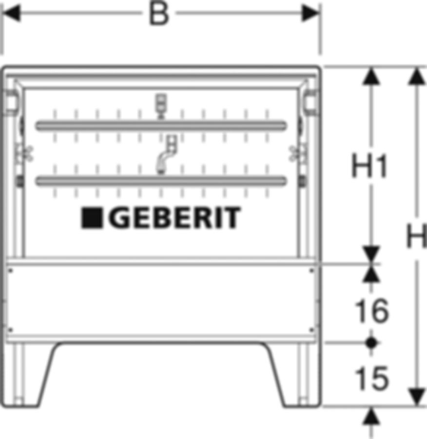 PushFit Verteilerschrank 75x49 cm
