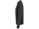 Longsleeve-Poloshirt Mikralinar, Gr. 3XL - karbongrau