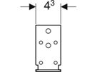 Geberit Duofix Systemwinkel - Stahl Verz.