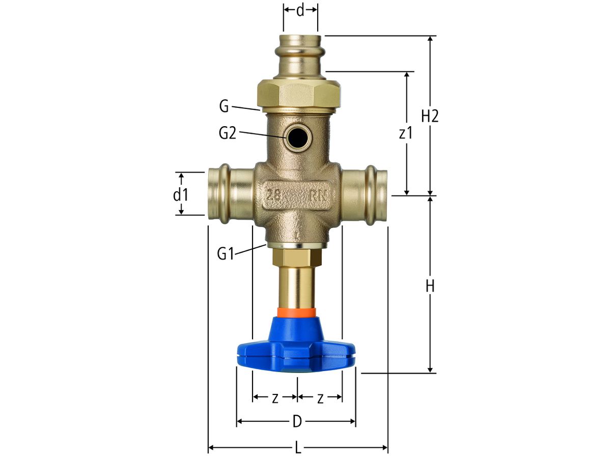 Optipress-Aquaplus-Batterieventil - 42 x 35