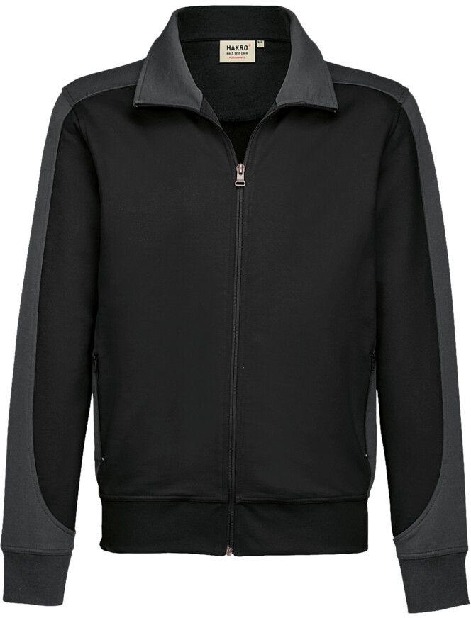 Sweatjacke Contrast Performance - 50% Baumwolle / 50% Polyester