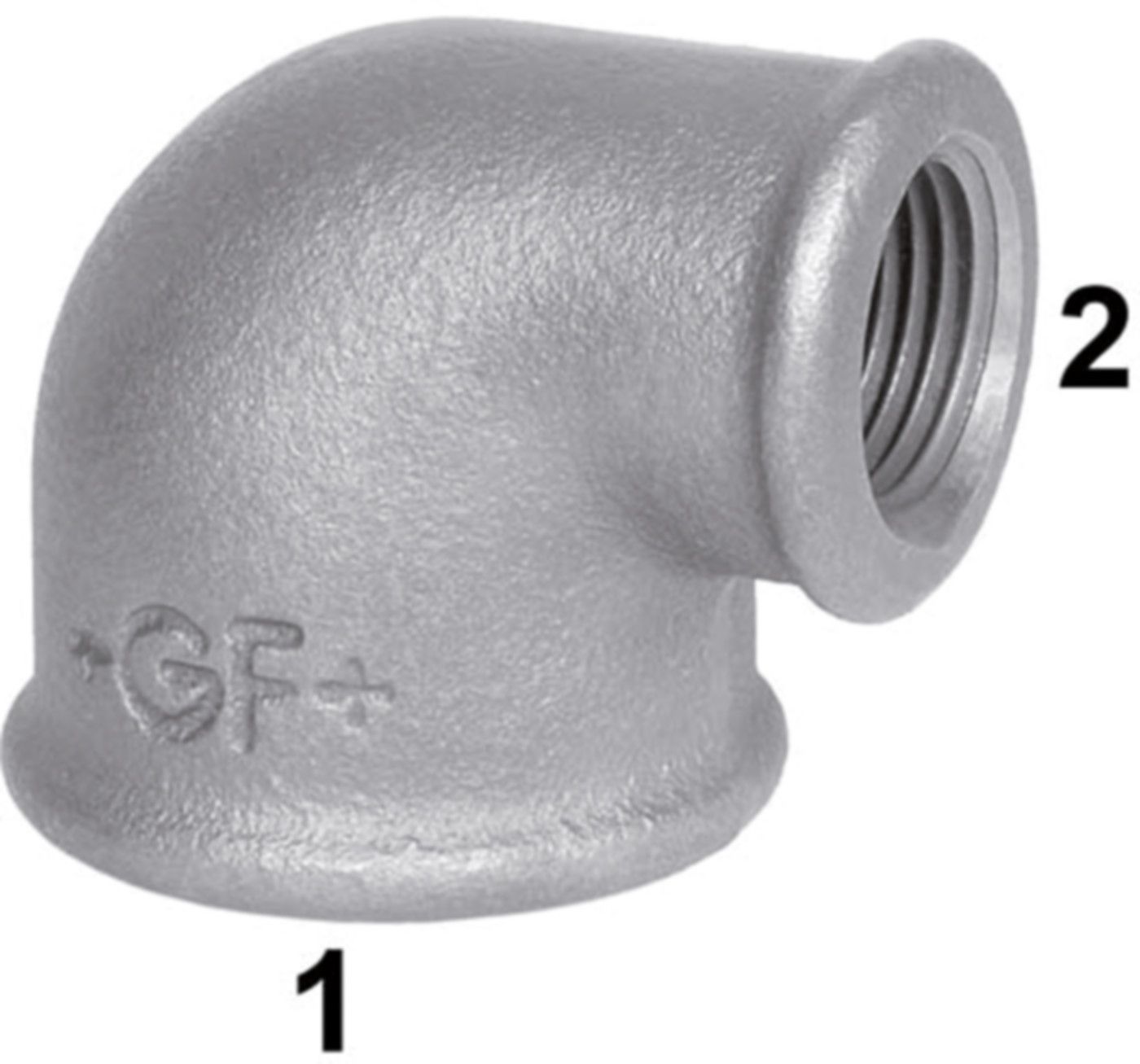 Winkel +GF+  90 schwarz