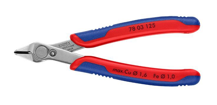 Electronic-Seitenschneider Super-Knips - Knipex 78 03 125, poliert spitz