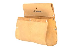 Nageltasche Breite: 25mm Höhe: 22mm - Aus Chromspaltleder mit zwei Taschen