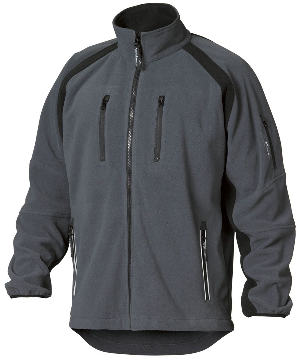 Fleece-Jacke mit Reissverschluss - 2 Seiten-/2 Brusttaschen