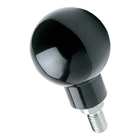 Drehbare Kugelgriffe Elesa P.111+x - Duroplast schwarz