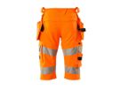 MASCOT(r) Shorts, wasserabweis. Gr. C66 - Farbe Hi-vis Orange, mit Hängetaschen