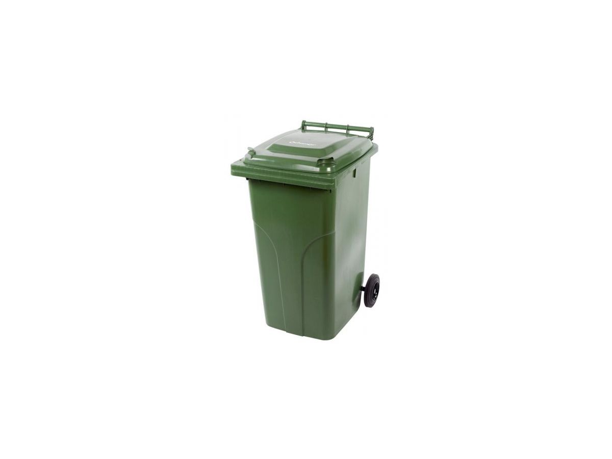 Abfallbehälter 240 l grün - b58cm, h108cm, nutzlast 112kg