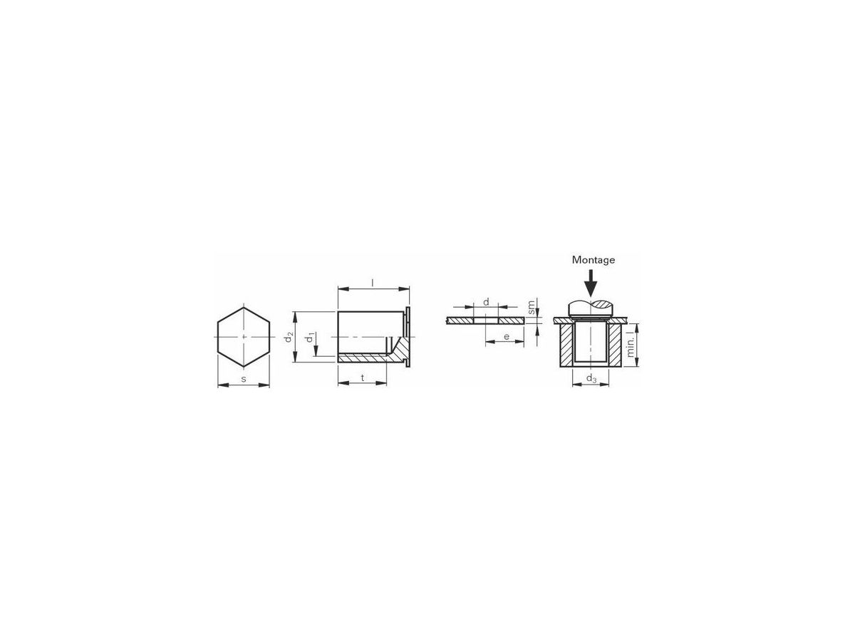 BSOS-M4-22     PEM BUCHSEN    P.    500