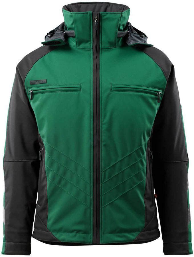 Darmstadt Softshelljacke, Gr. XL - grün/schwarz