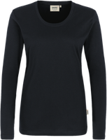 Damen-Longsleeve Classic 2XL schwarz - 100% Baumwolle
