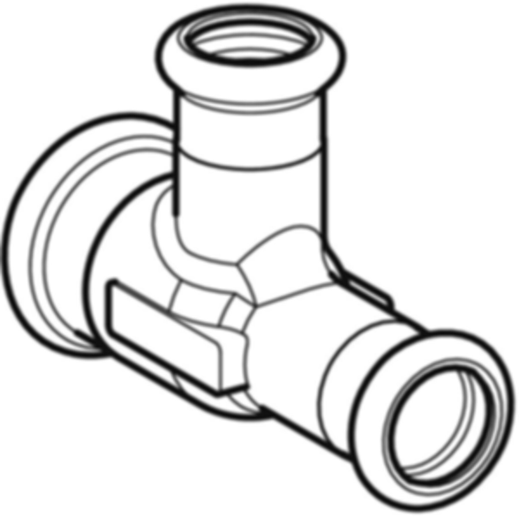 MPF-Tee 54-22-54 mm Nr. 21223