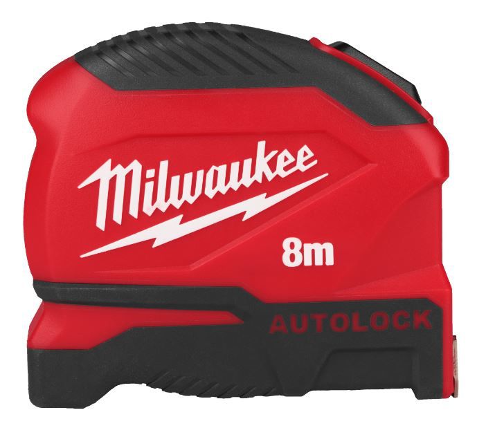 Pro-Compact-Bandmass 8 Meter - Milwaukee 25mm Band Breite, mit Autolock