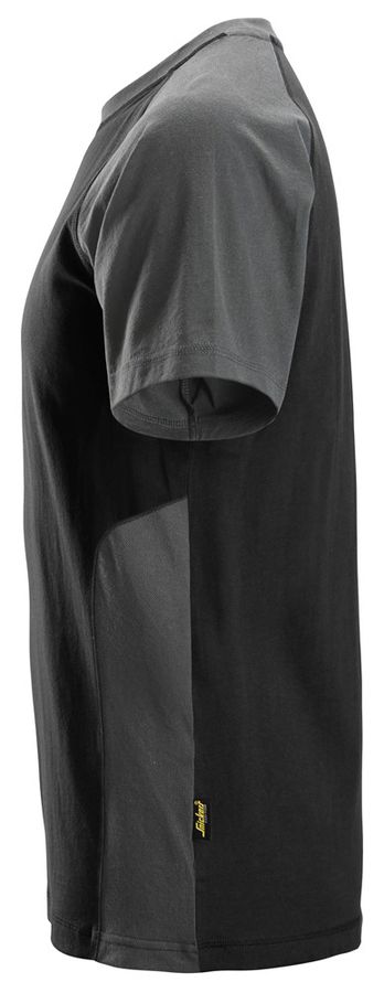 T-Shirt zweifarbig, schwarz/grau - Snickers