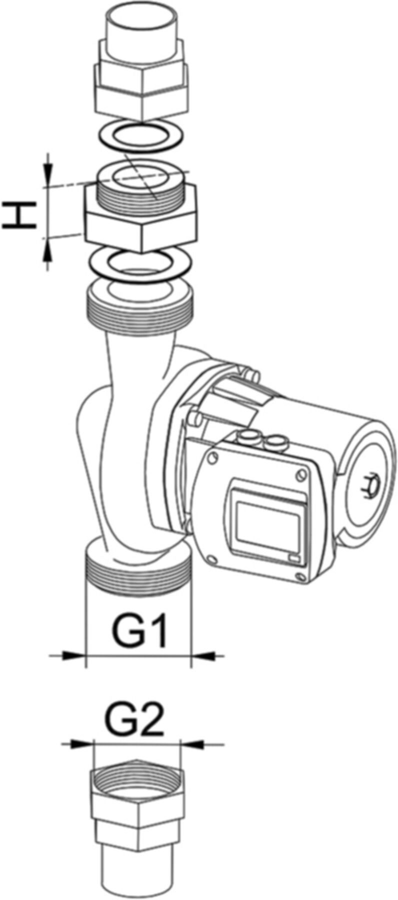 Zwischenstück Biral