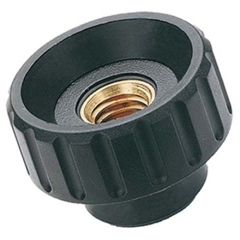 Rändelmuttern Elesa BT.FP - Thermoplast schwarz