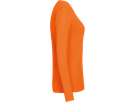 Damen-Longsleeve Perf. Gr. 4XL, orange - 50% Baumwolle, 50% Polyester, 190 g/m²