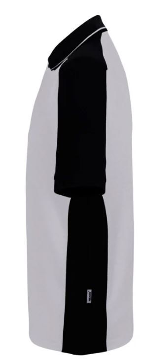 Hakro Poloshirt Contrast Mikralinar Gr.L - titan/schwarz