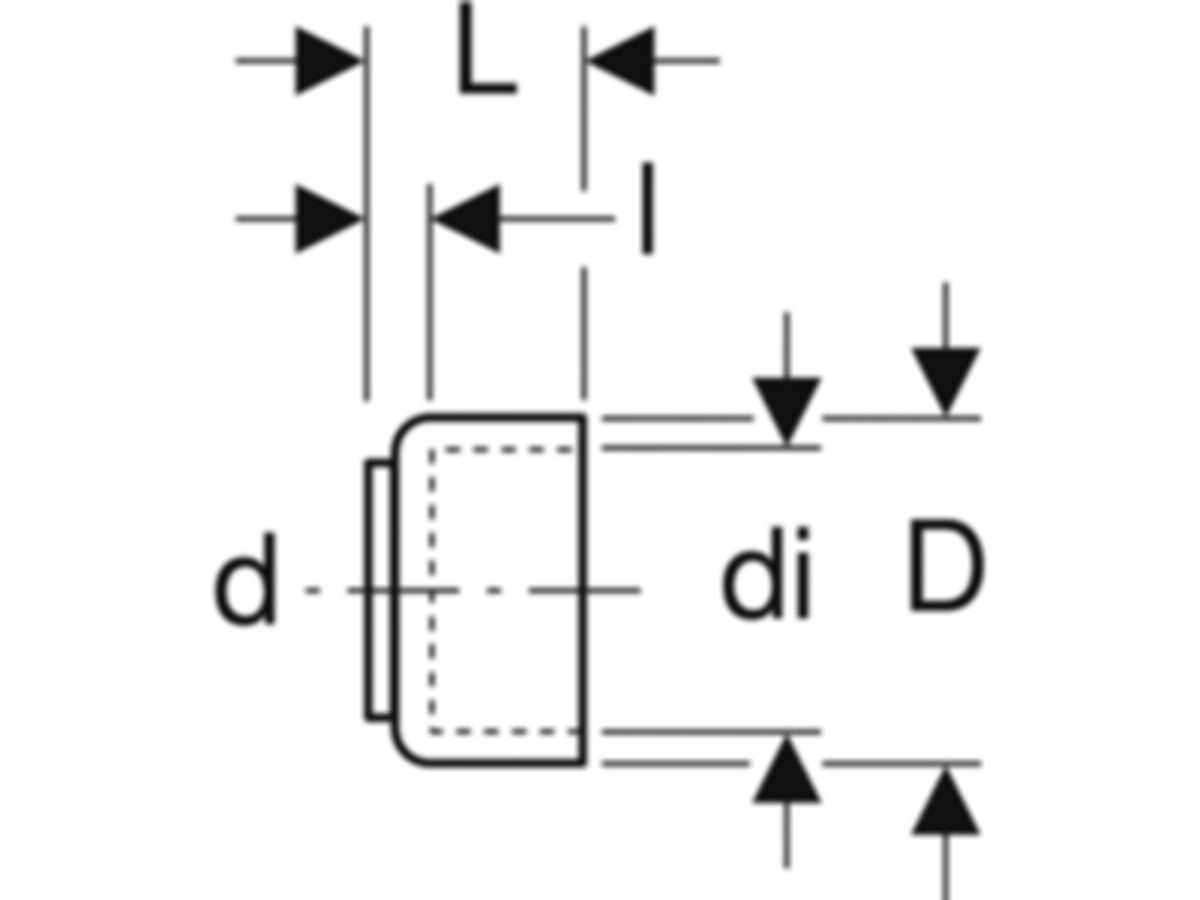 Geberit Sifonanschlussmuffe 56