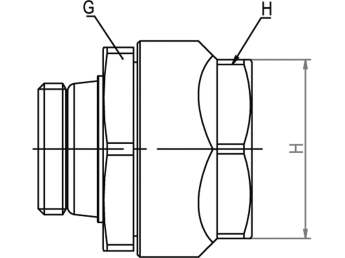 Schwarzrohradapter Simplex PLUS - mit AG und Gewindeeinschneiddichtung