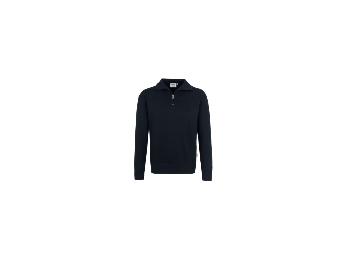 Zip-Sweatshirt Premium Gr. 5XL, schwarz - 70% Baumwolle, 30% Polyester, 300 g/m²