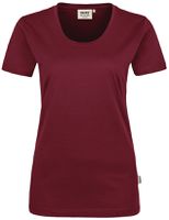 Damen T-Shirt Classic, Gr. 2XL - weinrot