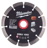 Diamanttrennscheibe DSU 150 mm - für harte Materialien, Milwaukee