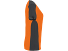 Damen-V-Shirt Co. Perf. S orange/anth. - 50% Baumwolle, 50% Polyester, 160 g/m²