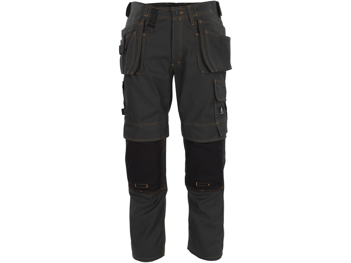 Almada Bundhose dunk.-anthraz. Gr. 90C50 - 65% Poly./35% Baum. Kontrastnähte orange