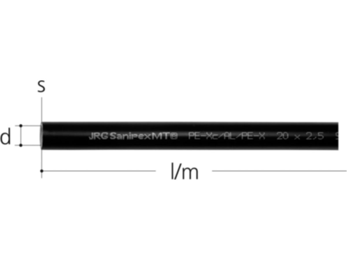 Sanipex MT-Rohr in Stg. à 5m
