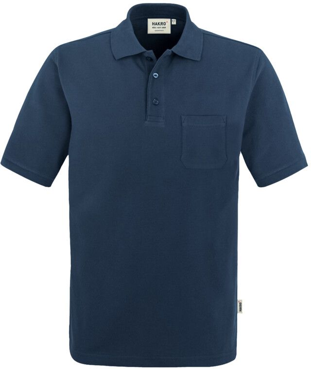 Pocket-Poloshirt Top Einlaufvorbehand. - 100 % Baumwolle, 200 g /m² Gr. XS-