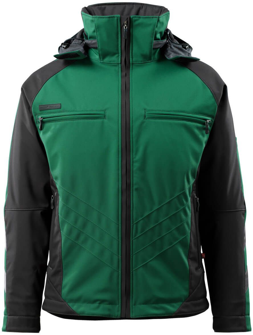 Darmstadt Softshelljacke, Gr. XL - grün/schwarz