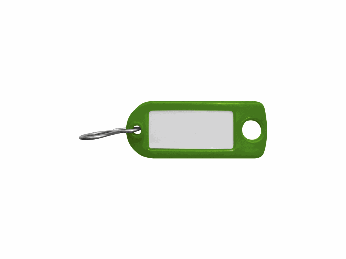 Schlüssel-Etikette grün