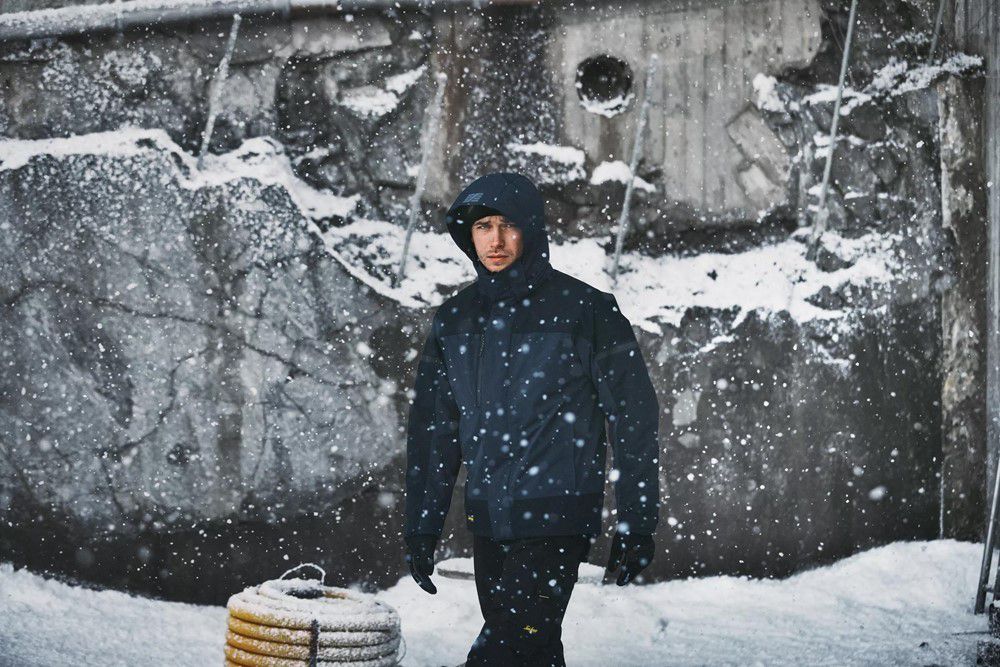Winterjacke AllroundWork - Snickers, grau/grau, wasserdicht