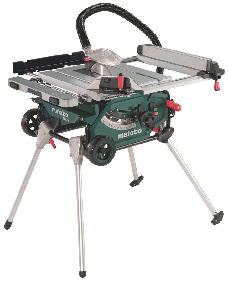 Tischkreissäge Metabo TS 216, 1500 W - Schnitth. 63 mm, mit Untergestell