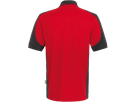 Poloshirt Contrast Perf. XS rot/anth. - 50% Baumwolle, 50% Polyester, 200 g/m²