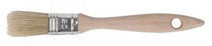 Lackierpinsel 20mm falbe - Borsten, roher Holzstiel