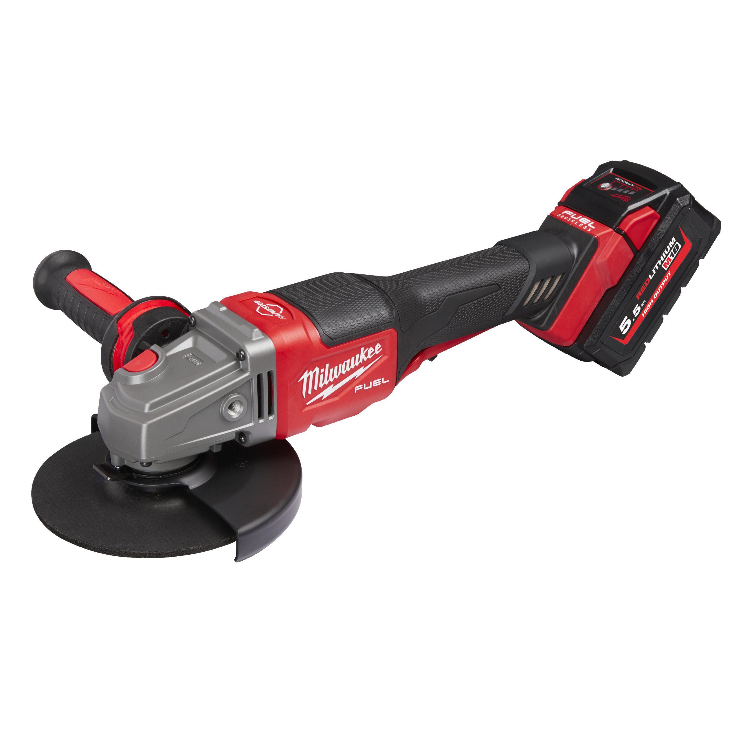 Akku-Winkelschleifer M18 FSAG125XB-502 - mit 2x5 Ah. + HD Box, Milwaukee