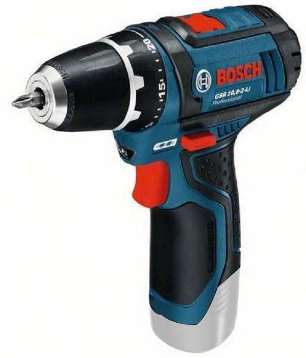 Akku-Bohrschrauber Bosch GSR 12V-15 solo - in L-Boxx, Drehmoment w/h, 15/30Nm