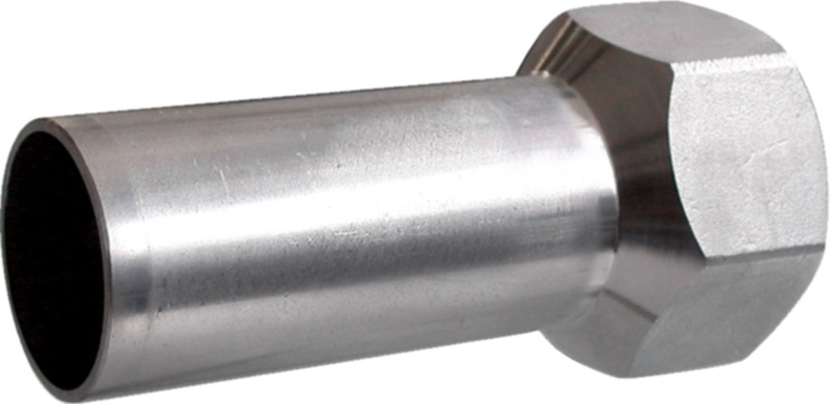 Eurotubi Übergang mit Steckende Inox - mit IG