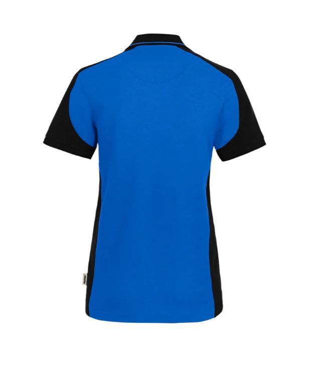 Poloshirt Mikralinar Contrast Gr. L - royalblau/schwarz, Damen