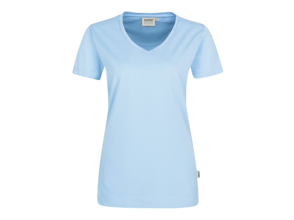 Damen V-Shirt Mikralinar PRO, Gr. 3XL - hp eisblau