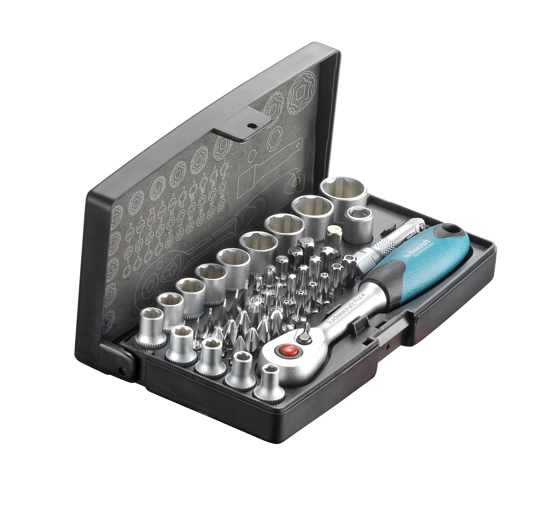 Steckschlüssel-Satz "Compact-Pro" - 1/4", 47-tlg.