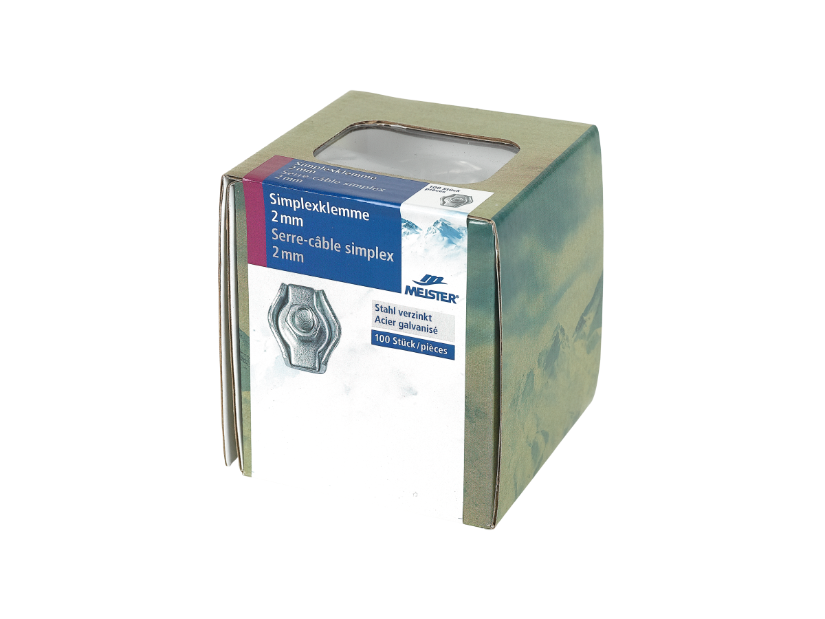 Simplexklemme Seil MEISTER Stahl verz.
