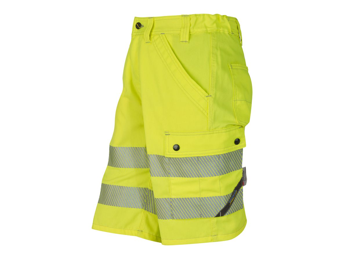 Warn-Shorts gelb Gr. 60 - EN ISO 20471 Kl. 1, 75% Poly. 25% Baumw.