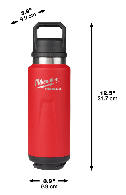 Thermosflaschen MILWAUKEE PACKOUT - 1065 ml mit Schraubdeckel, rot
