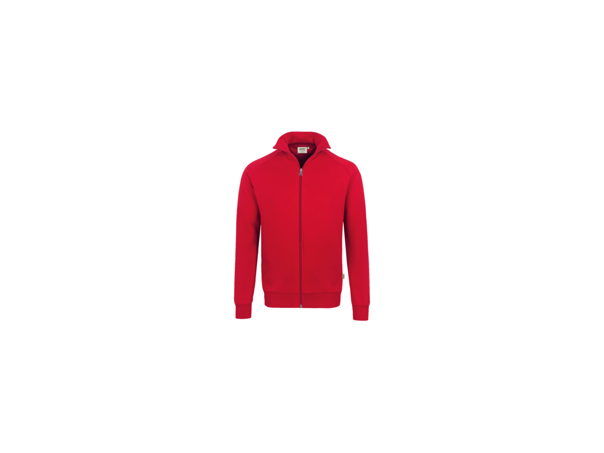 Sweatjacke College Gr. 3XL, rot - 70% Baumwolle, 30% Polyester, 300 g/m²