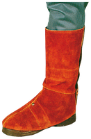 Beinschützer aus hitzebeständigem Leder