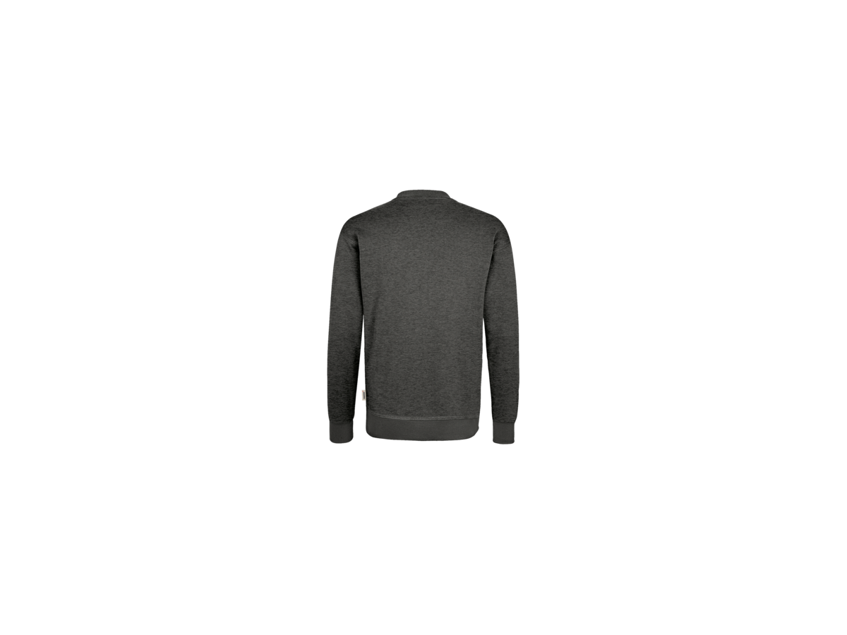 Sweatshirt Perf. XL anthrazit meliert - 50% Baumwolle, 50% Polyester, 300 g/m²