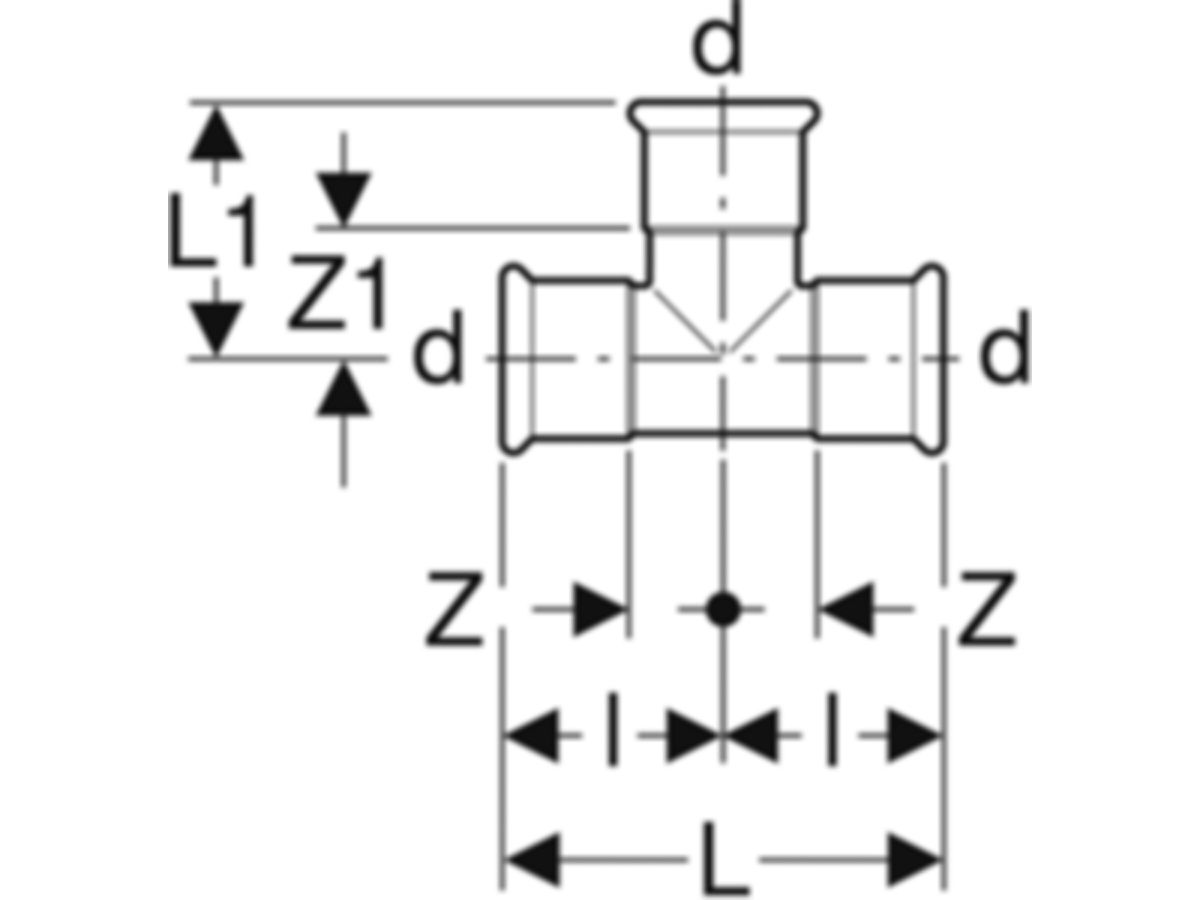 MPF-Tee San. 22 mm Nr. 31004